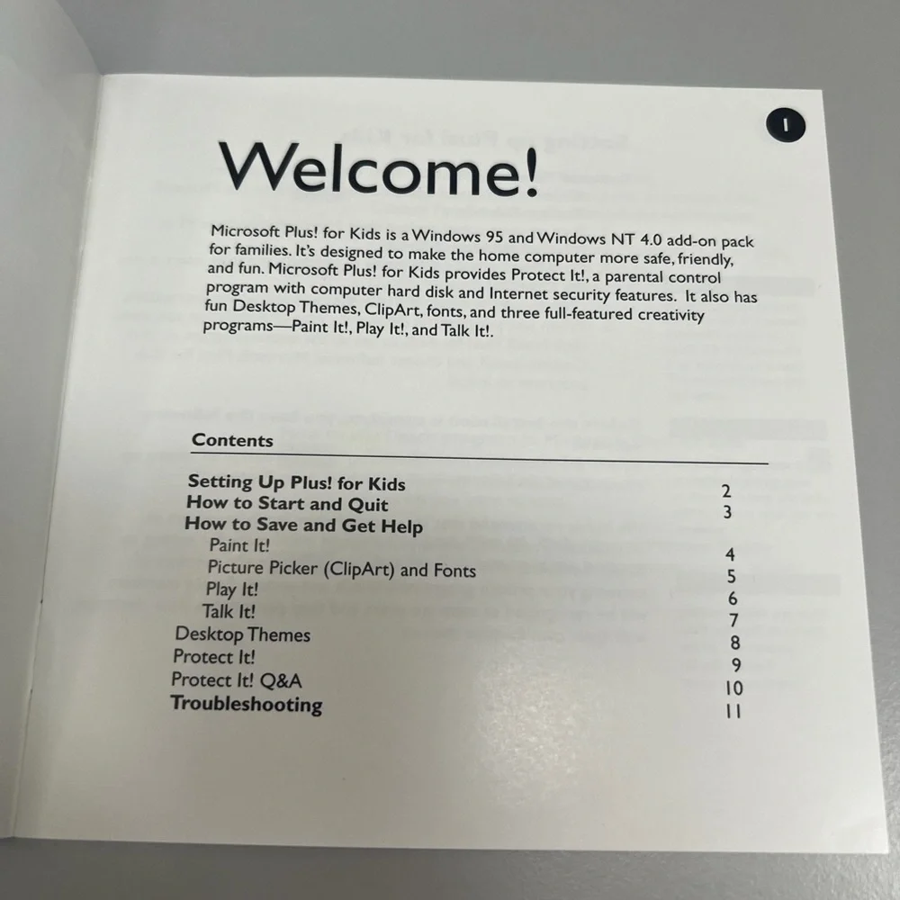 Microsoft Plus! For Kids – Windows 95 - 1997 - w/Manual